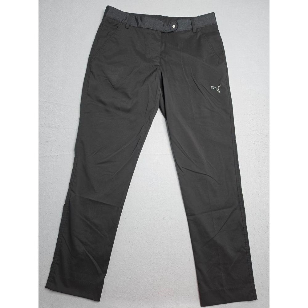 Puma Golf Pants Women's 6 Black Slash Pocket Straight Leg Outdoor‎ Performance